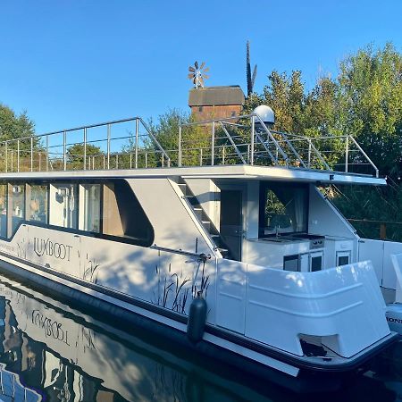 Lieblingsplatz Parey - Schwimmendes Hausboot Exterior foto