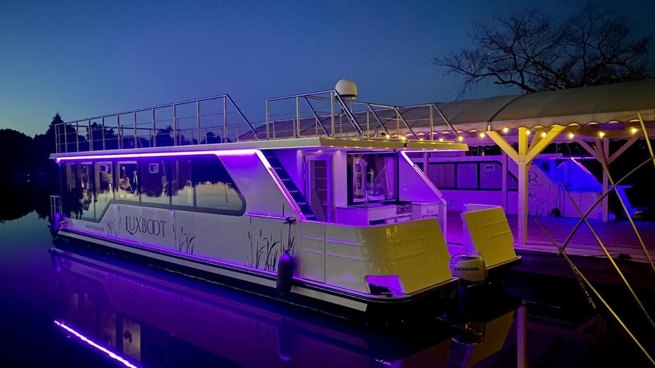 Lieblingsplatz Parey - Schwimmendes Hausboot Exterior foto